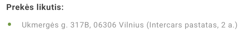 turime parduotuvėje